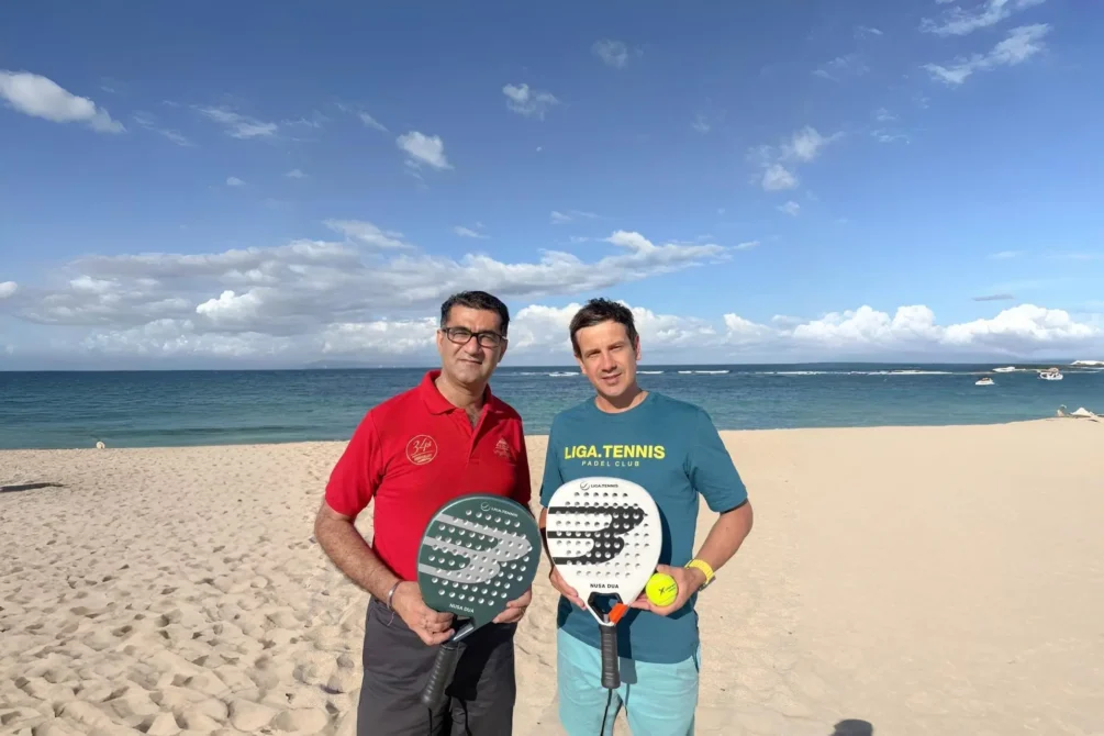 Liga Padel Club partnership at Ayodya Resort beachfront in Nusa Dua, Bali