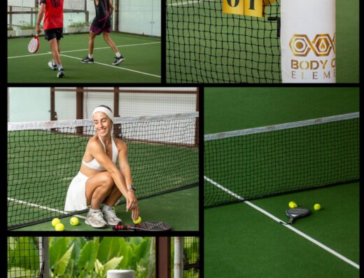 Body Craft Elements padel court at the Pererenan Canggu lifestyle club