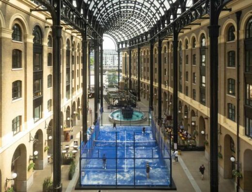 Padel at Hays Galleria (London Sports Festival) court view