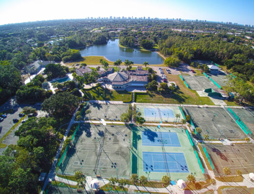 Emilio Sanchez Academy Florida court view