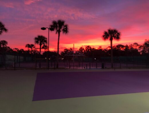 Emilio Sanchez Academy Florida court view
