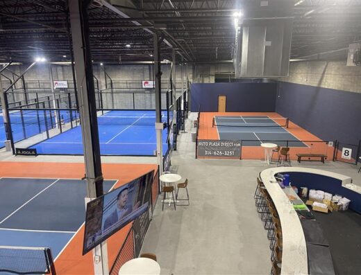 Padel + Pickle Club court view