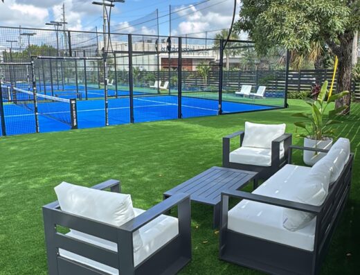 Palm Beach Padel court view