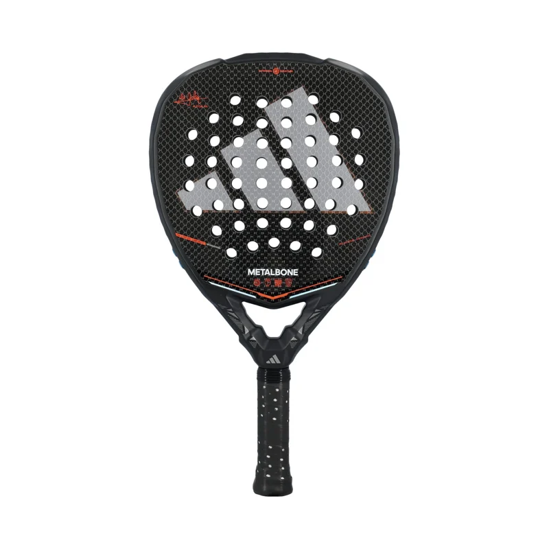 adidas Metalbone 2026 padel racket in black and red on white