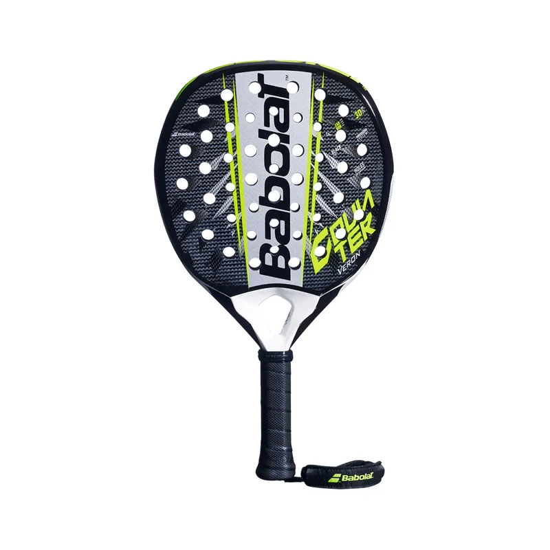 Babolat Counter Veron 2.6 2026 padel racket in navy and lime on white