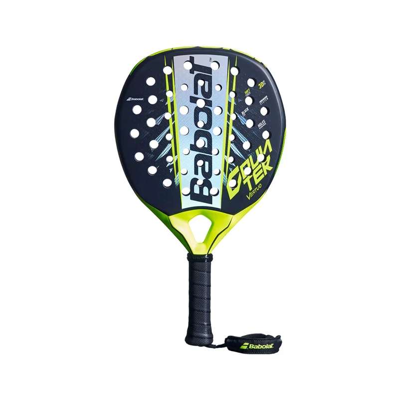 Babolat Counter Vertuo 2.6 2026 padel racket in navy and lime on white