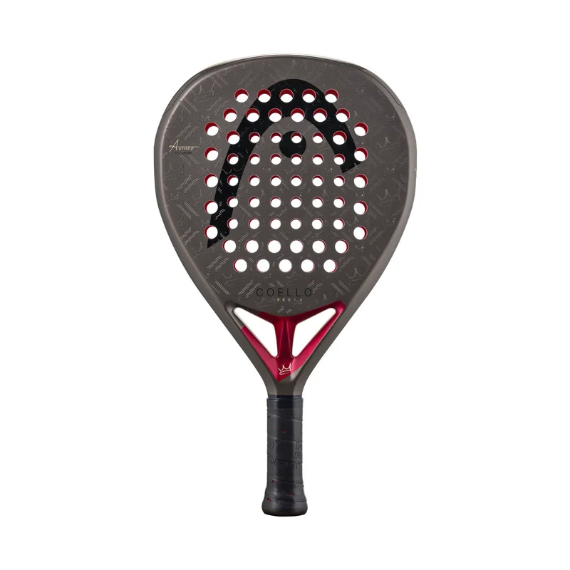 Head Coello Pro 2026 padel racket in bronze and red on white