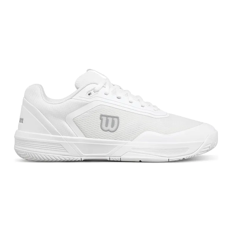 Wilson Courtglide Padel shoe in all white on white