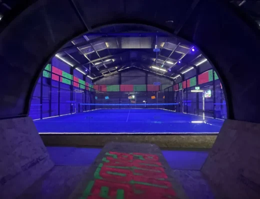 Punk Padel - Ides Barn court view