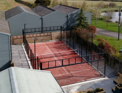 Kip and Nook Padel court view