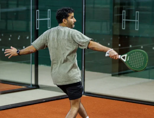 Hurlands Pickleball + Padel Club court view