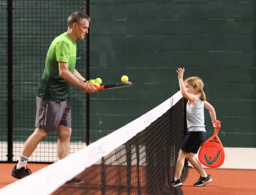Hurlands Pickleball + Padel Club court view