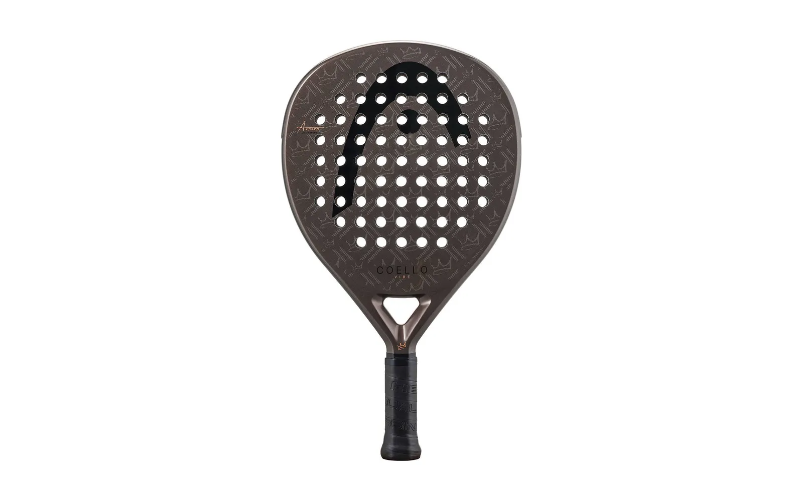 Head Coello Vibe 2026 teardrop padel racket in dark bronze