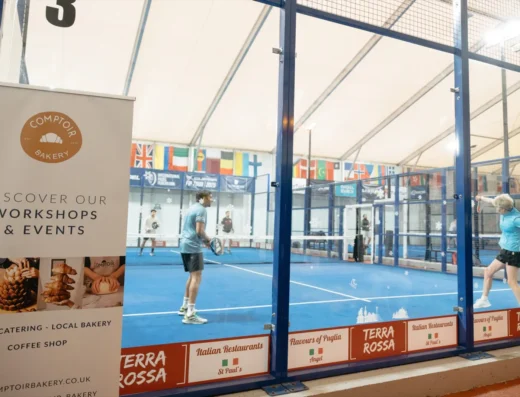 Stratford Padel Club court view